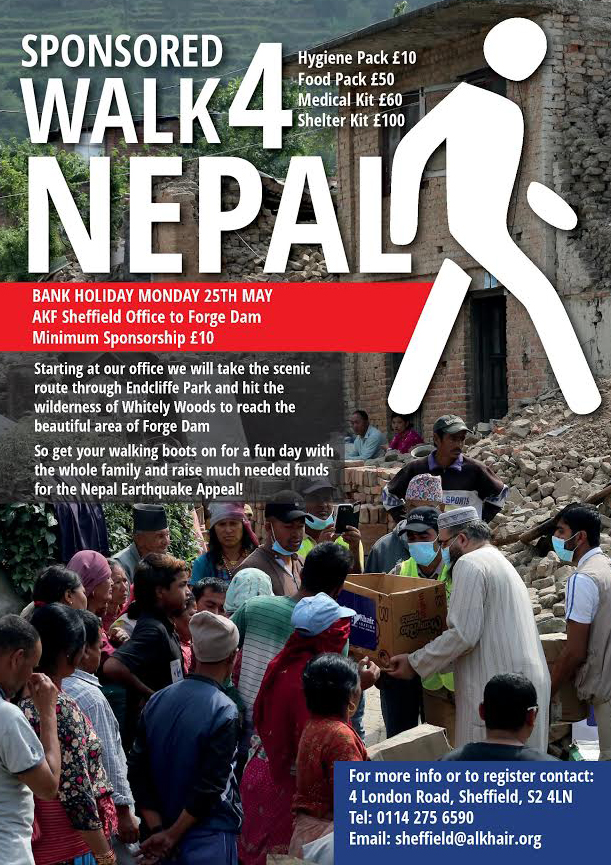 Sponsored Walk 4 Nepal