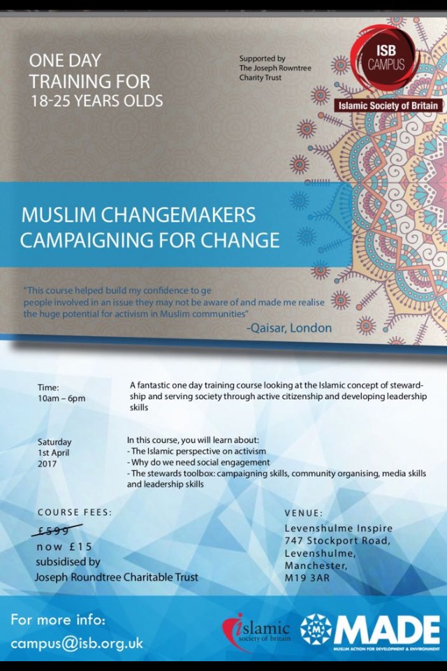 Muslim Changemakers Campiagning for Change