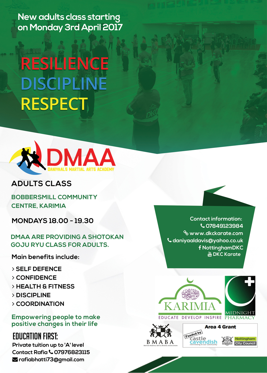 Brand new Adults Shotokan Goju Ryu karate class