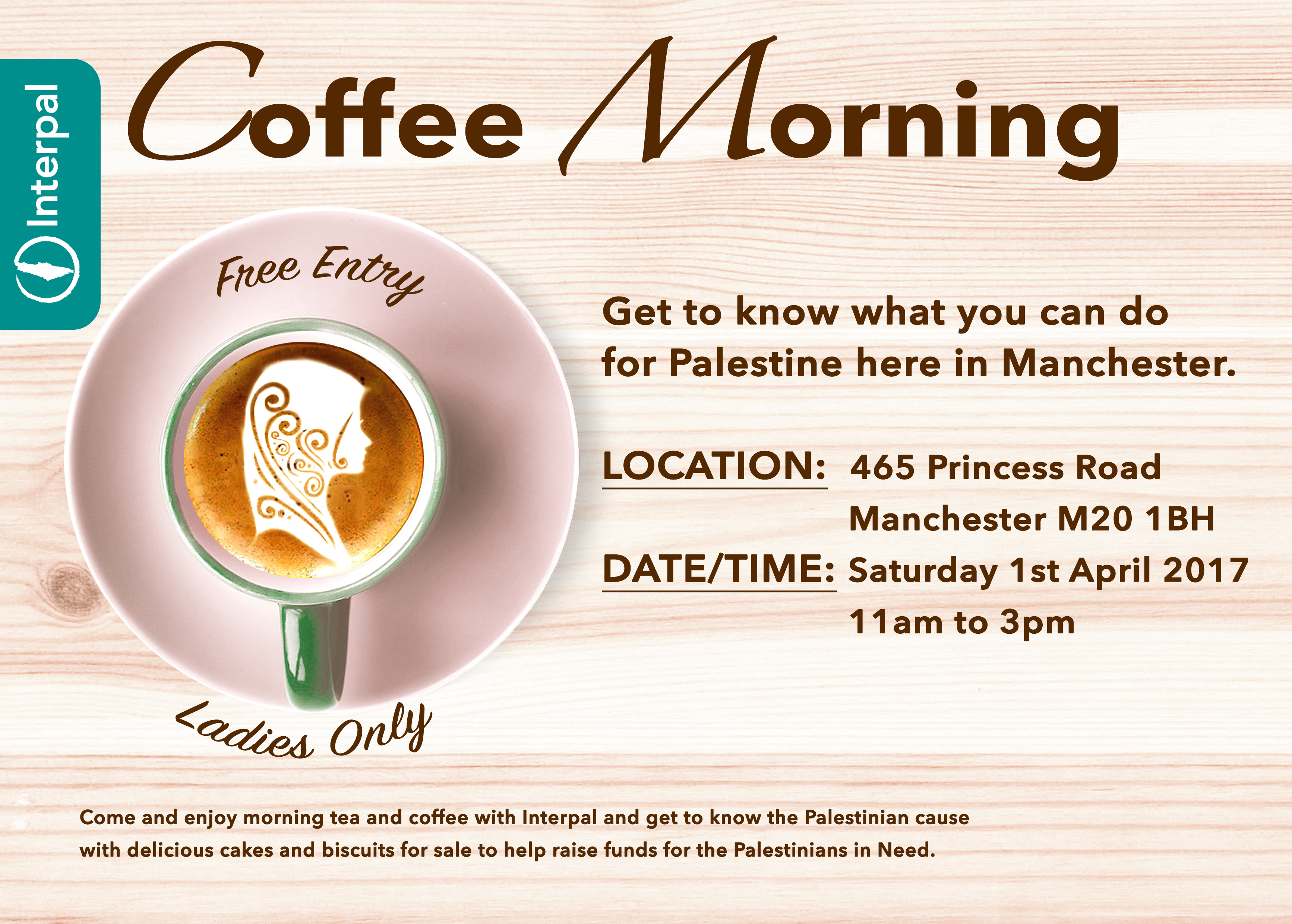 LADIES COFFEE MORNING AT INTERPAL OFFICE IN MANCHESTER