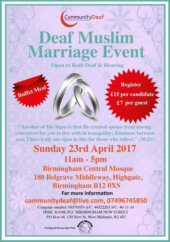 Deaf Muslim Marriage Event