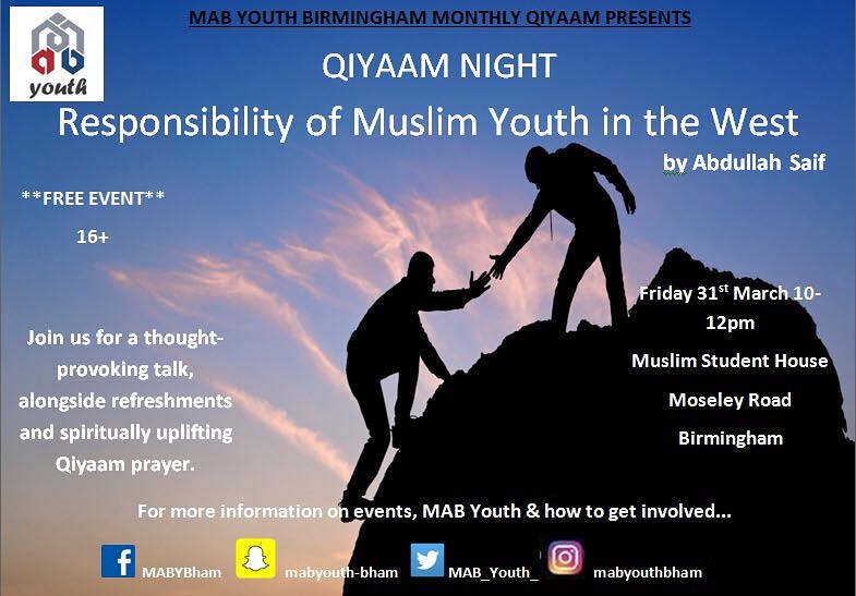 Qiyaam: Responsibility Of Muslim Youth in the West.