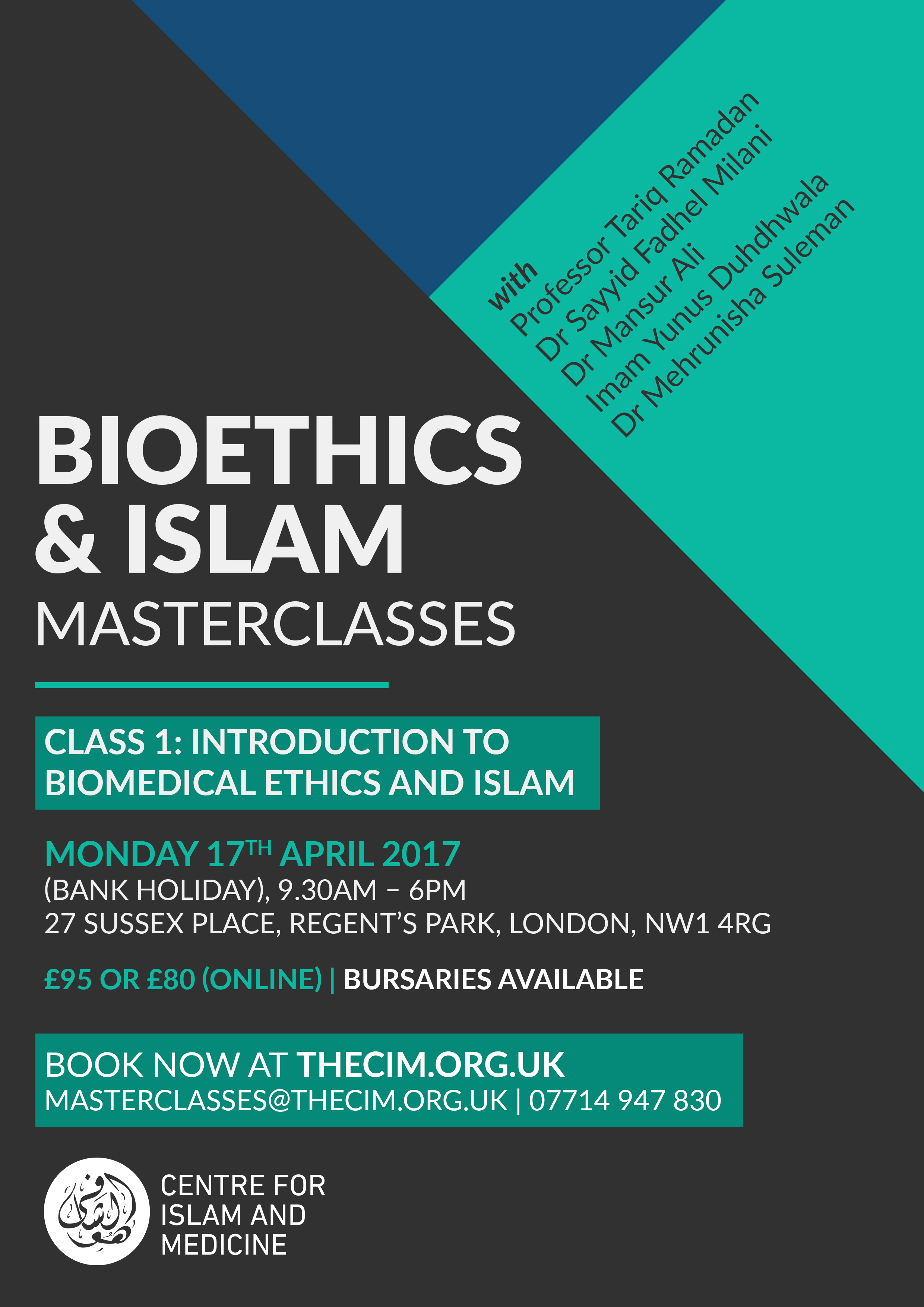 Bioethics & Islam Masterclass 1: An Introduction to biomedical ethics and Islam - Islamic ethics, law and ijtihad: sources, principles and methodologies for navigating the field of bioethics
