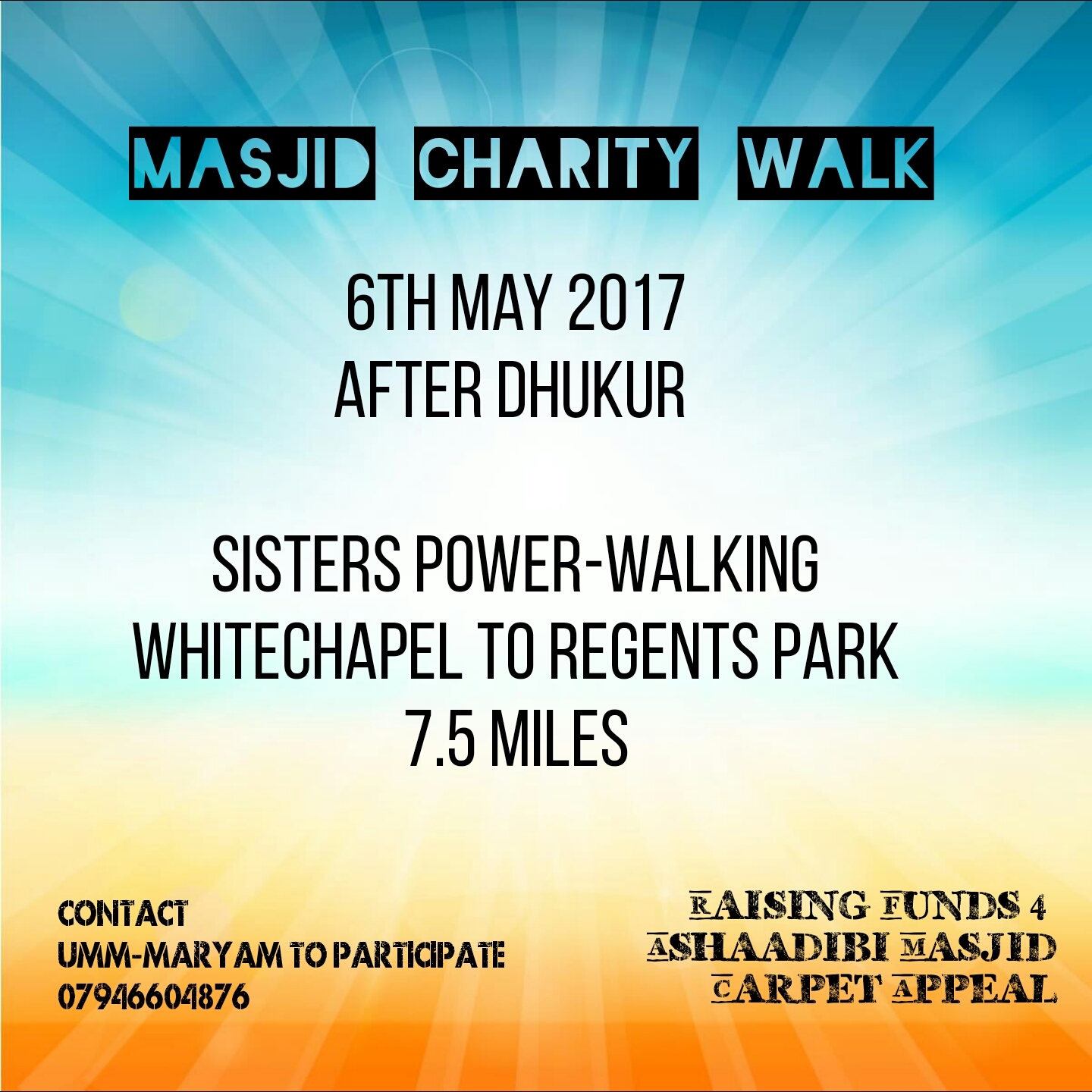 Sisters Charity Walk