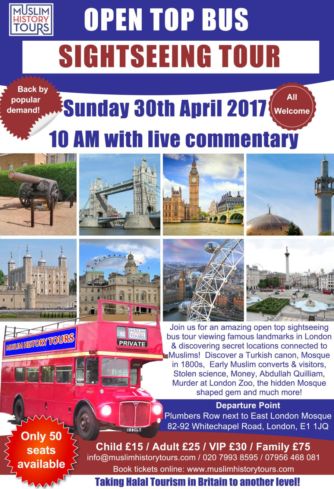 Open Top Sightseeing bus tour