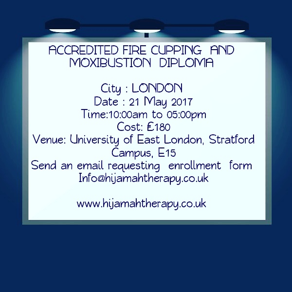 Accredited Fire Cupping and Moxibustion Diploma