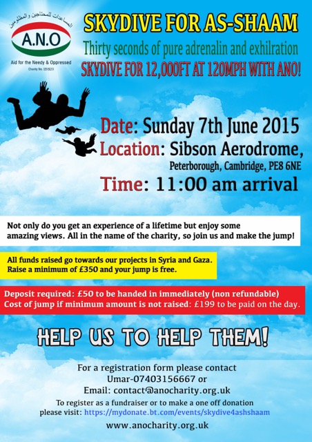 Skydive for As-Shaam