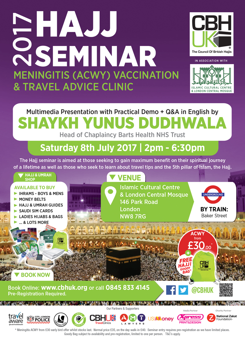 Hajj Seminar & Vaccination Clinic 2017