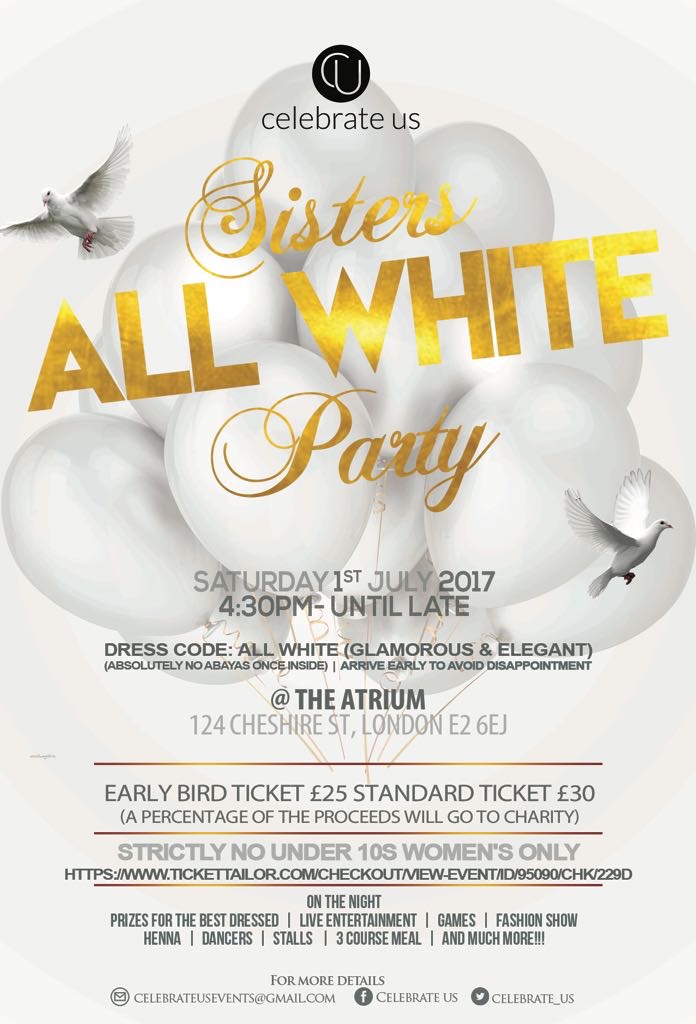 Sisters All White Eid Party
