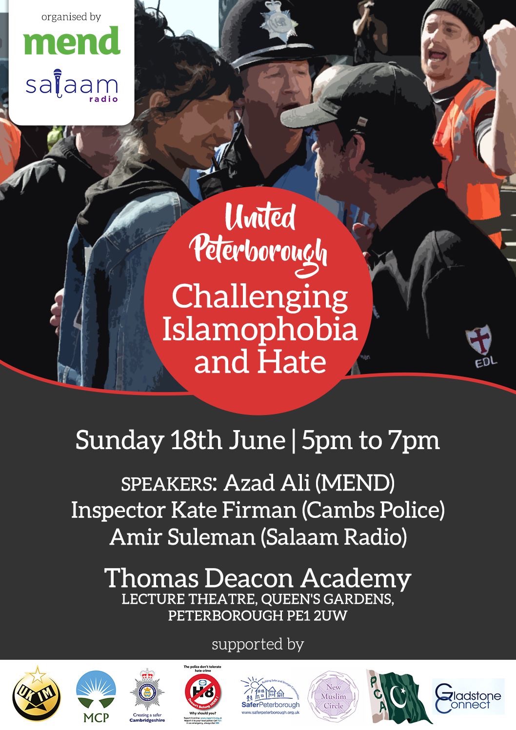 United Peterborough - Challenging Islamophobia and Hate