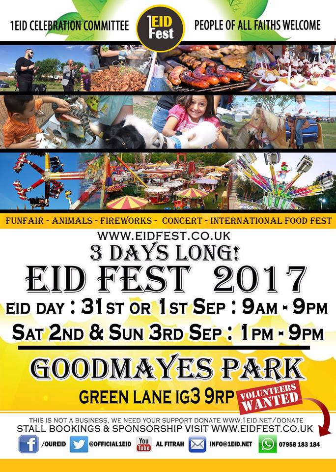 1Eid Festival Goodmayes Park, Ilford *EID DAY*