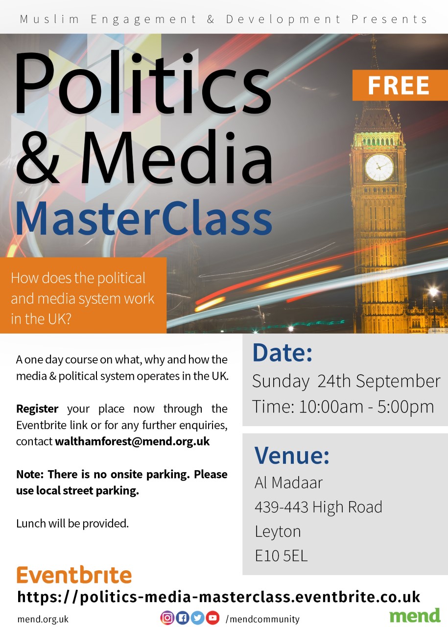 Politics and Media MasterClass