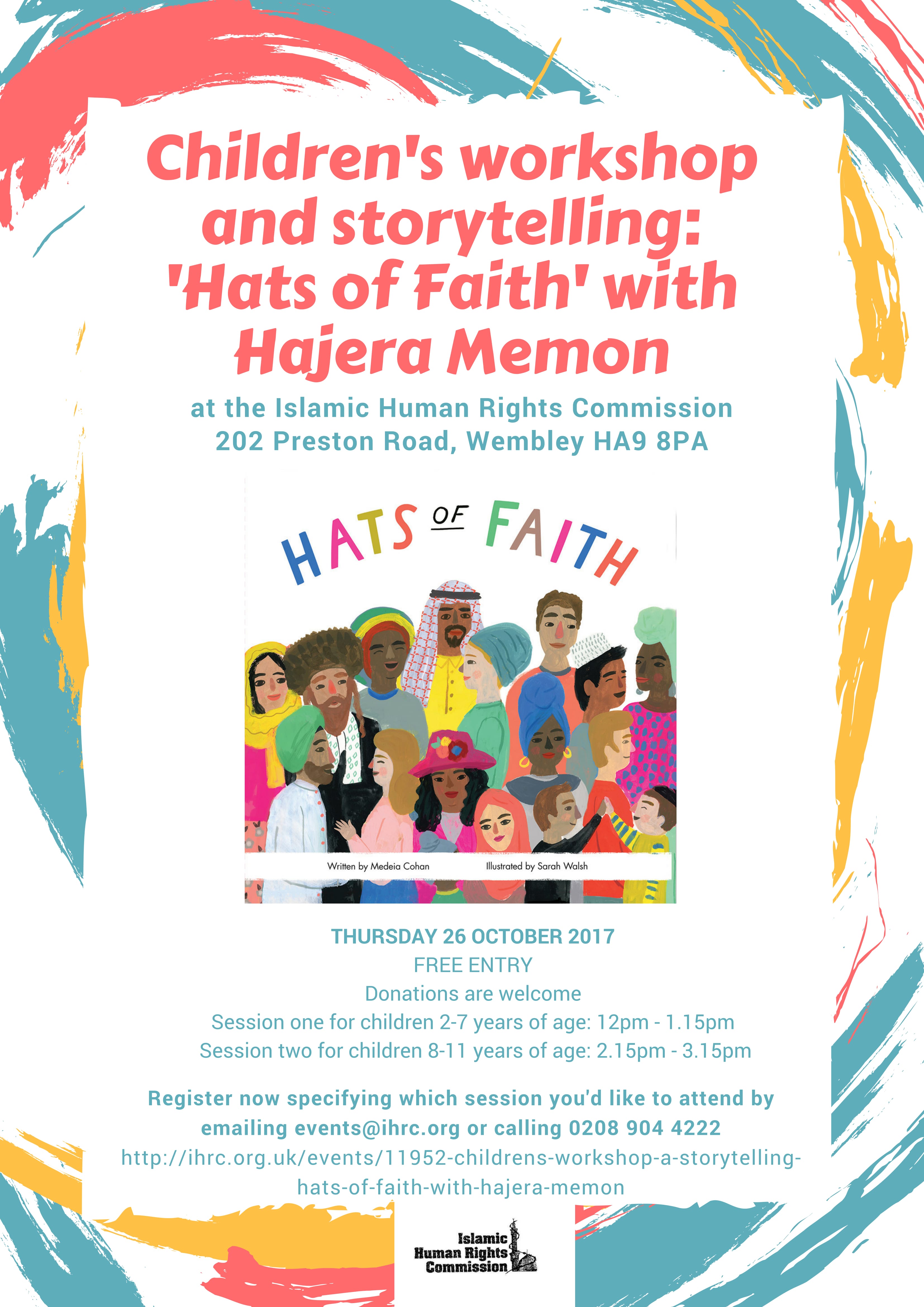 Children's Workshop & Storytelling: 'Hats of Faith' with Hajera Memon