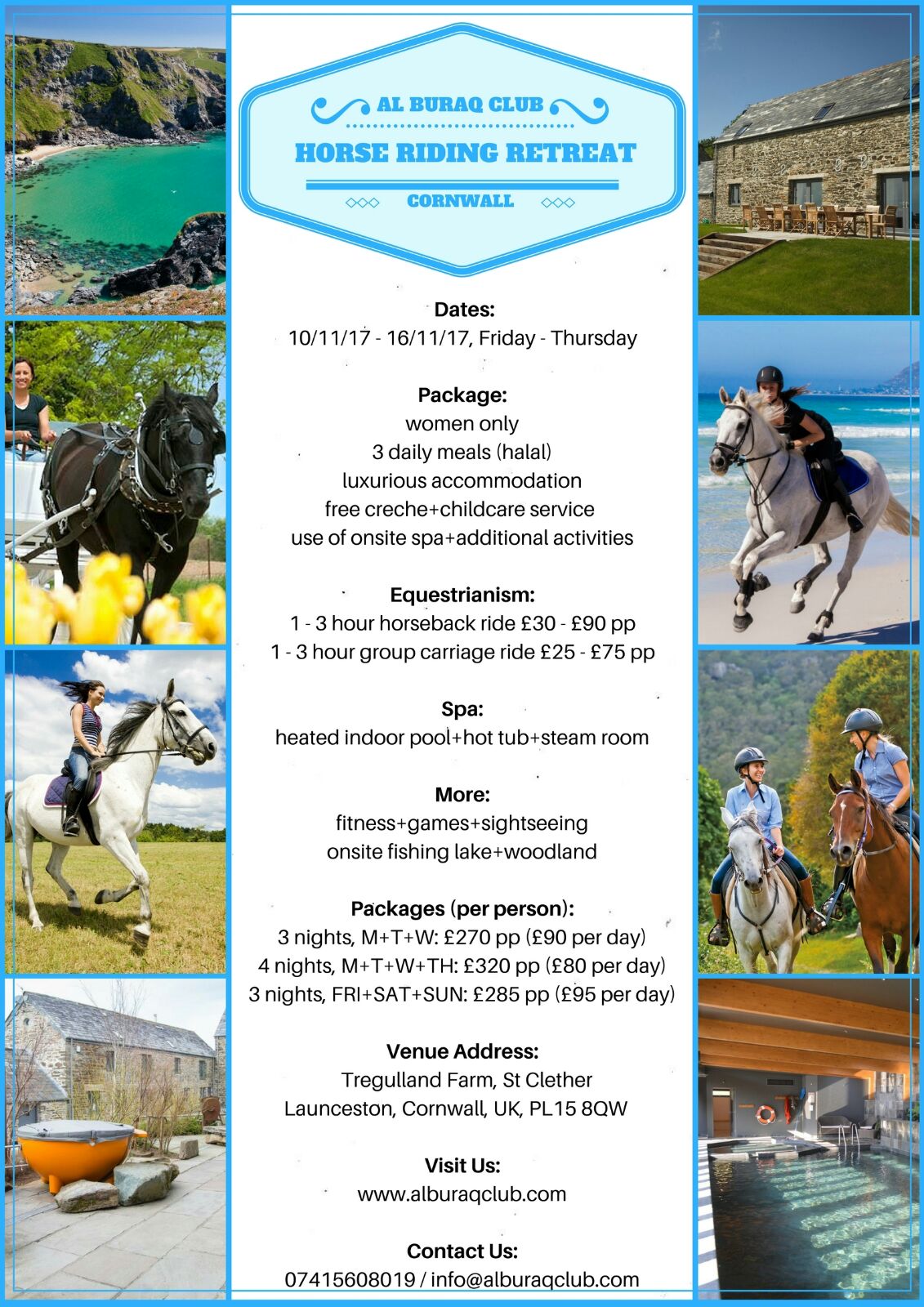 Al Buraq Club: Cornwall Equestrian+Spa Retreat
