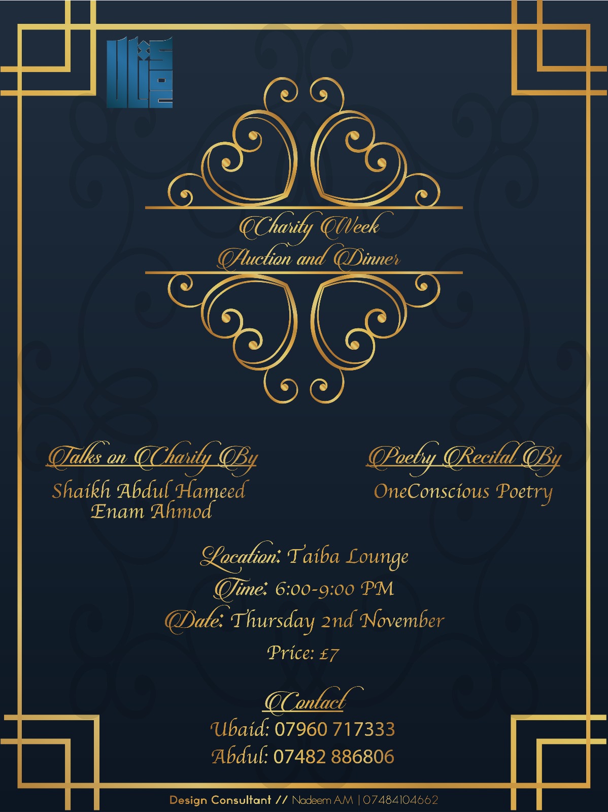 charity week auction night and dinner