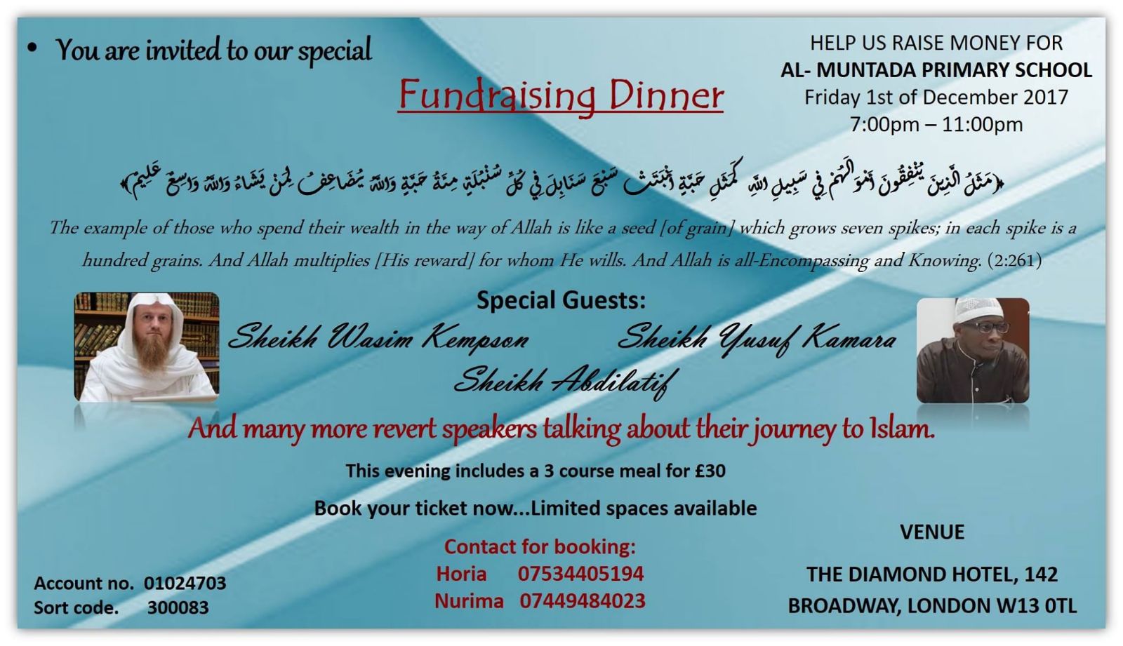 Al Muntada Primary School Fundraising dinner