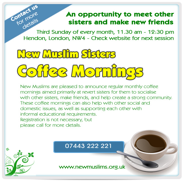 New Muslim sisters coffee morning