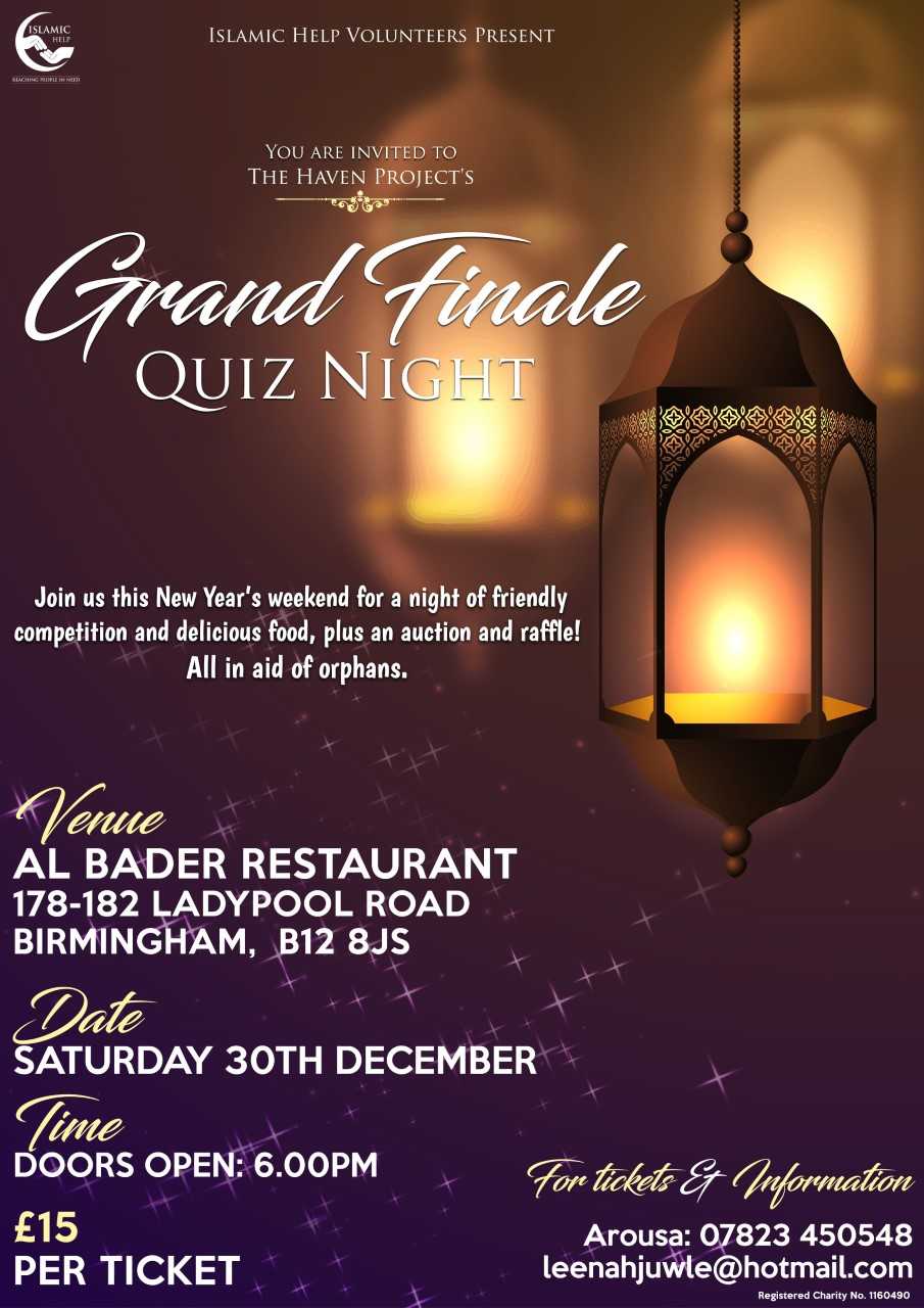 Grand Finale Quiz Night