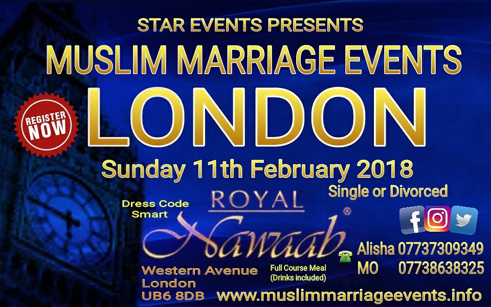 Single Muslim Marriage Events London