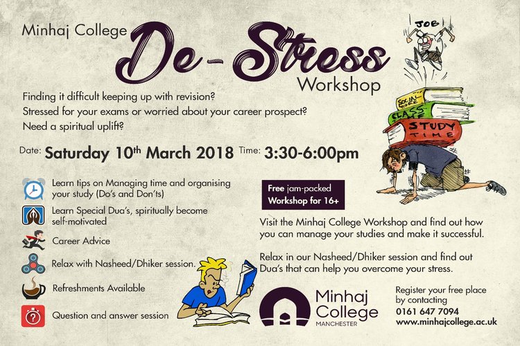 Minhaj College De- Stress Work Shop