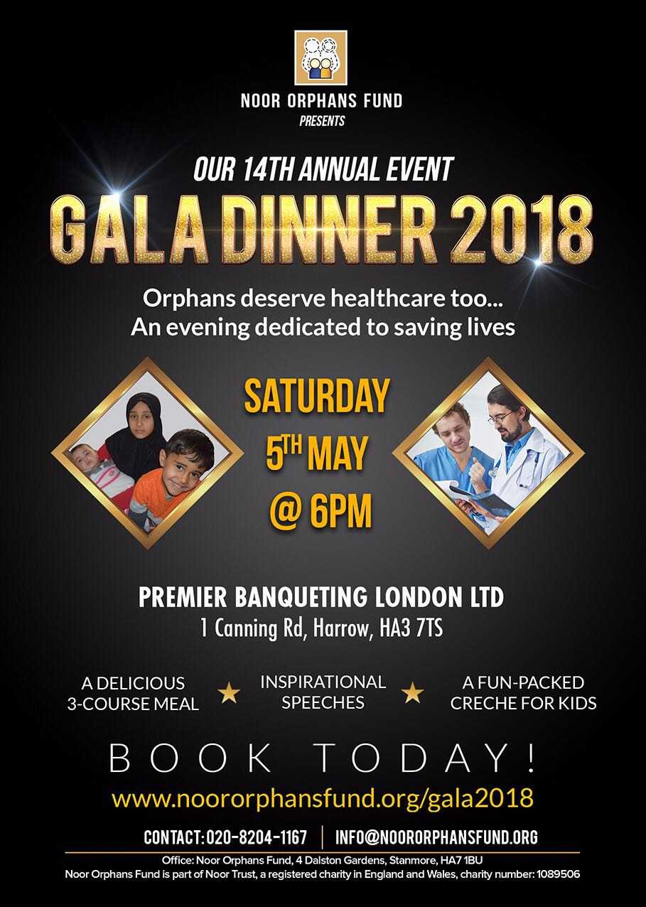 Noor Orphans Fund 14th annual Gala Fundraising Dinner