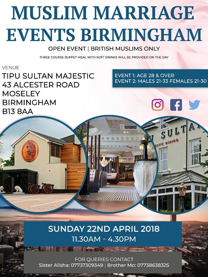 Muslim Marriage Events Birmingham - Aged Event