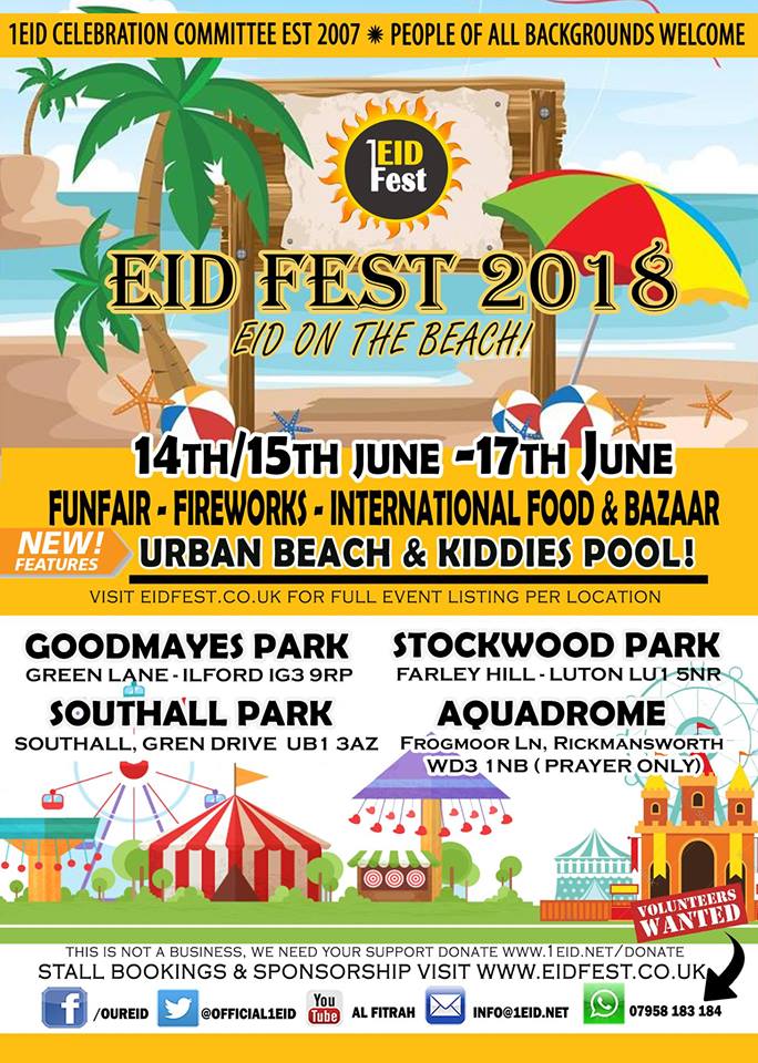 1Eid Eid Festival IN FOUR LOCATIONS - Three days