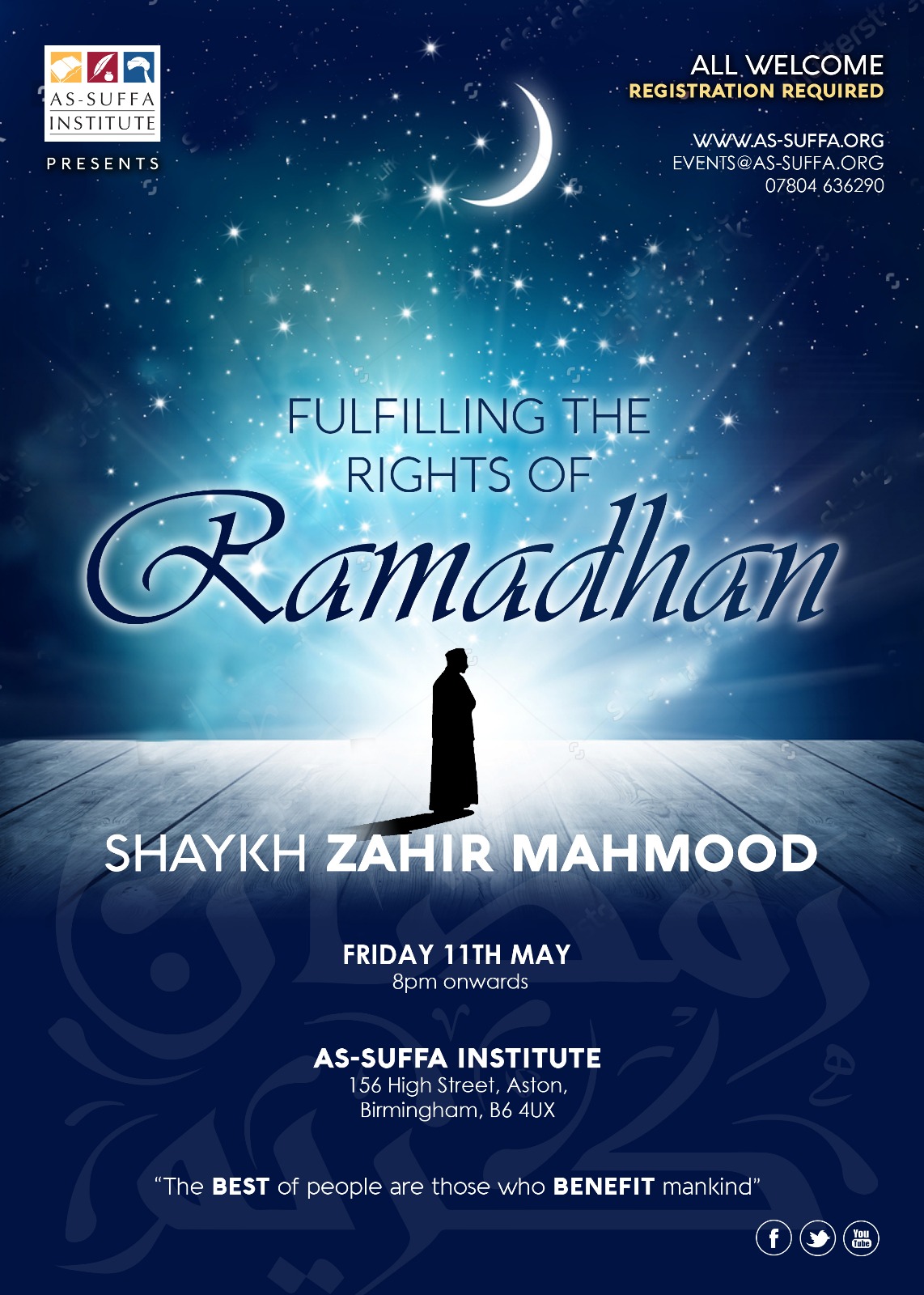 fulfilling the rights of Ramadhan.