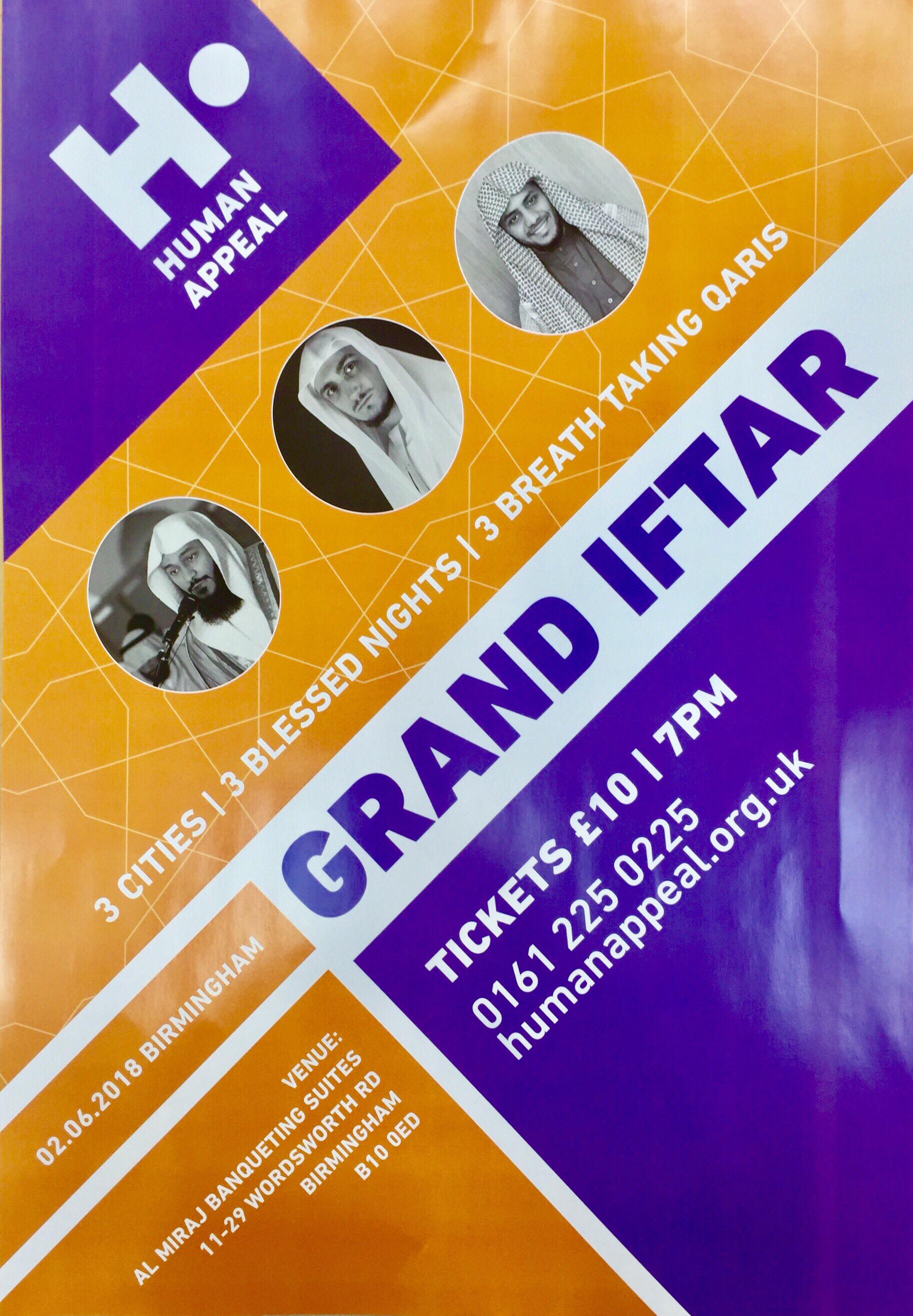 Grand Iftar - Birmingham