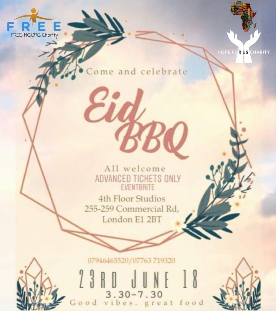 Eid Charity BBQ 2018 *advance tickets only*