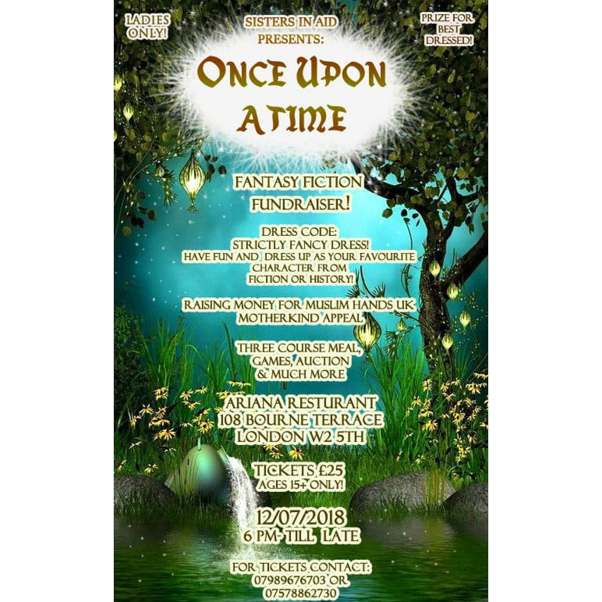 ONCE UPON A TIME: Fantasy Fiction Fundraiser