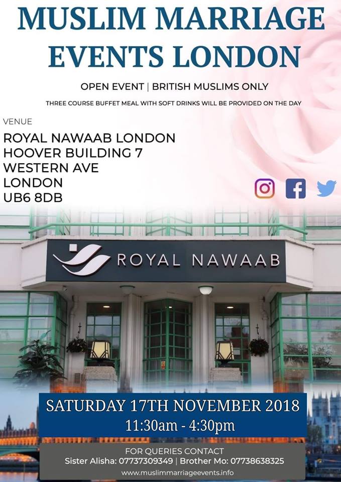Muslim Marriage Events Royal Nawaab UB6