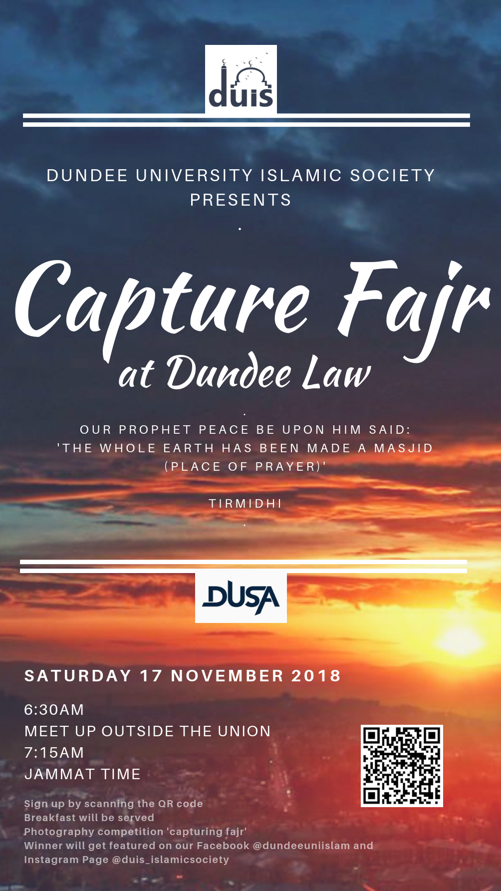 Capture Fajr at Dundee Law