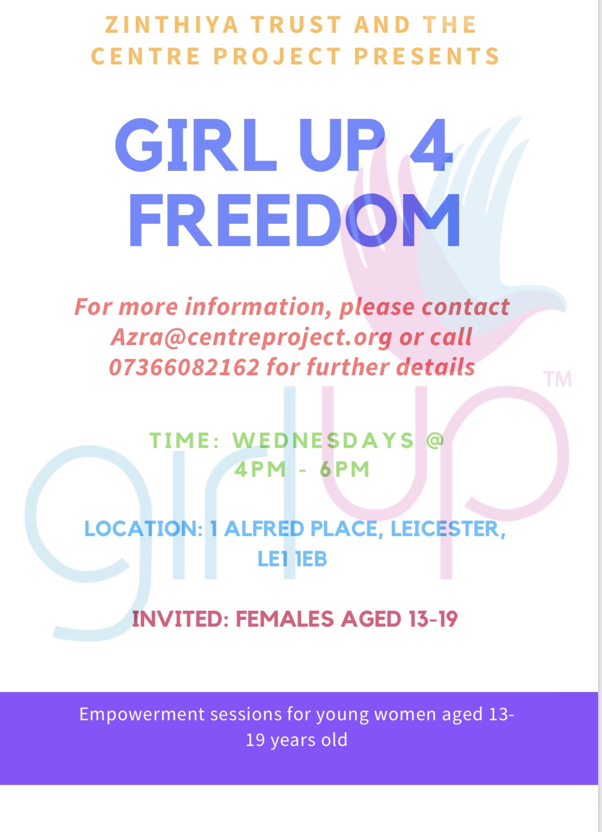 Girl up for freedom