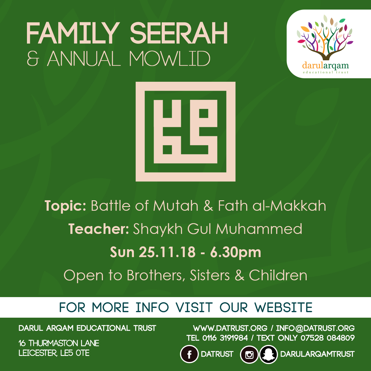 Family Seerah Programme