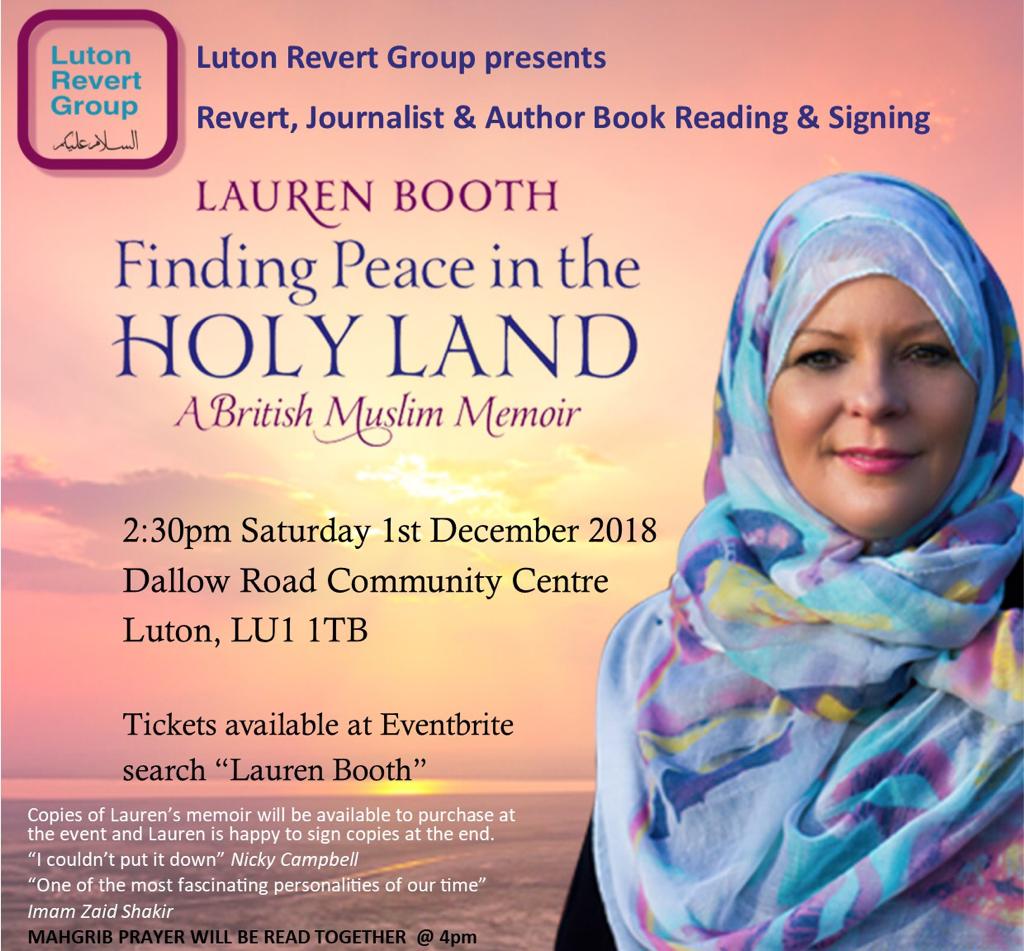 Lauren Booth book reading and signing (FREE)