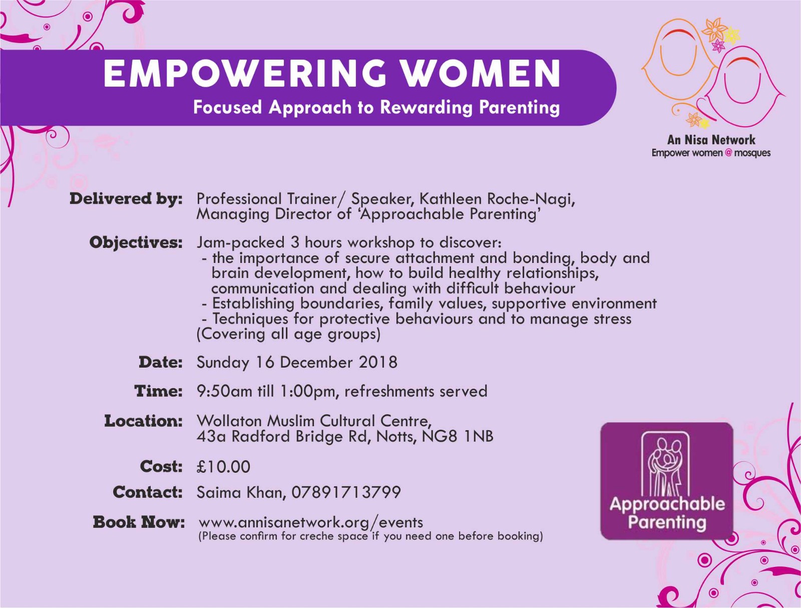 Focused Approach to Rewarding Parenting