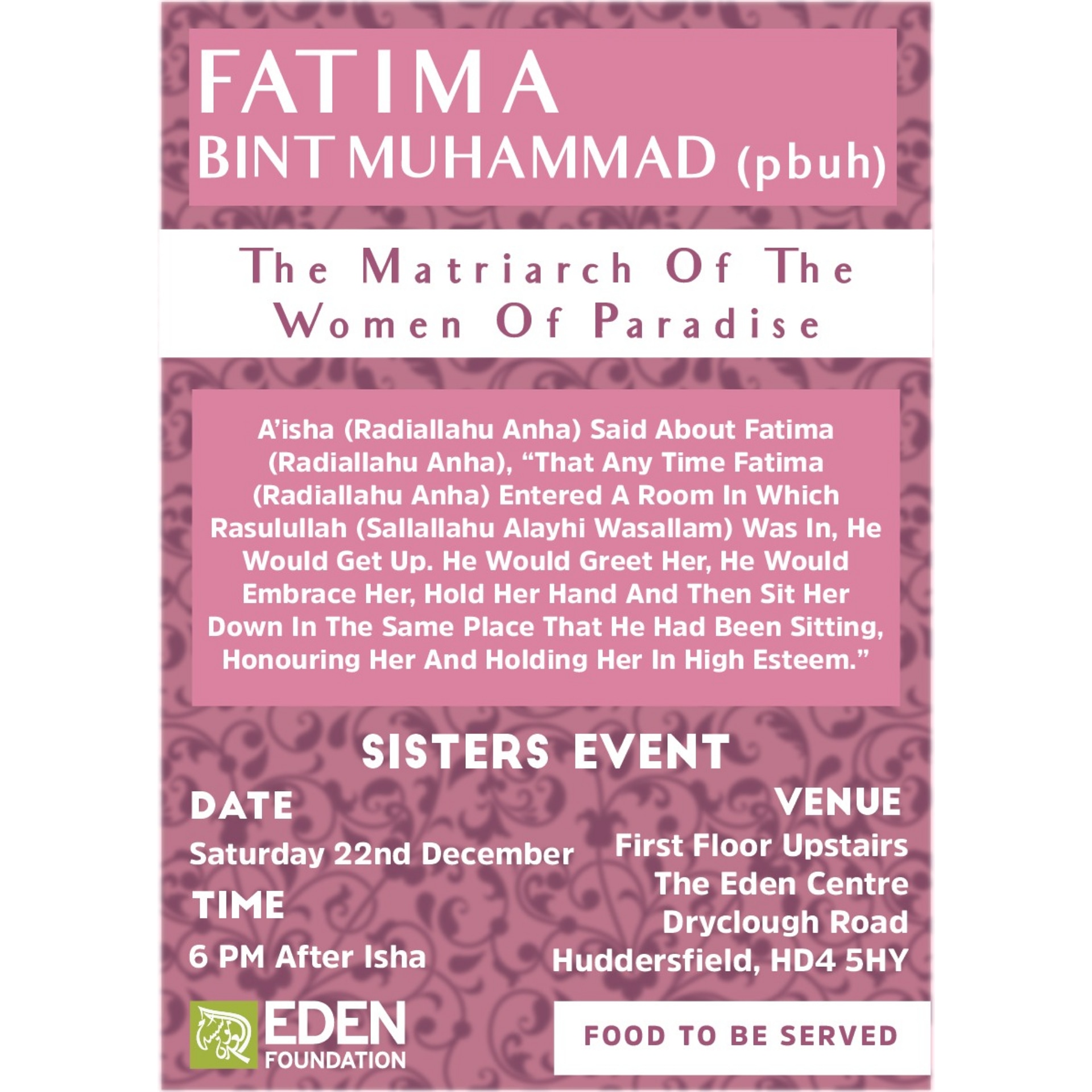 Fatima bint Muhammad pbuh