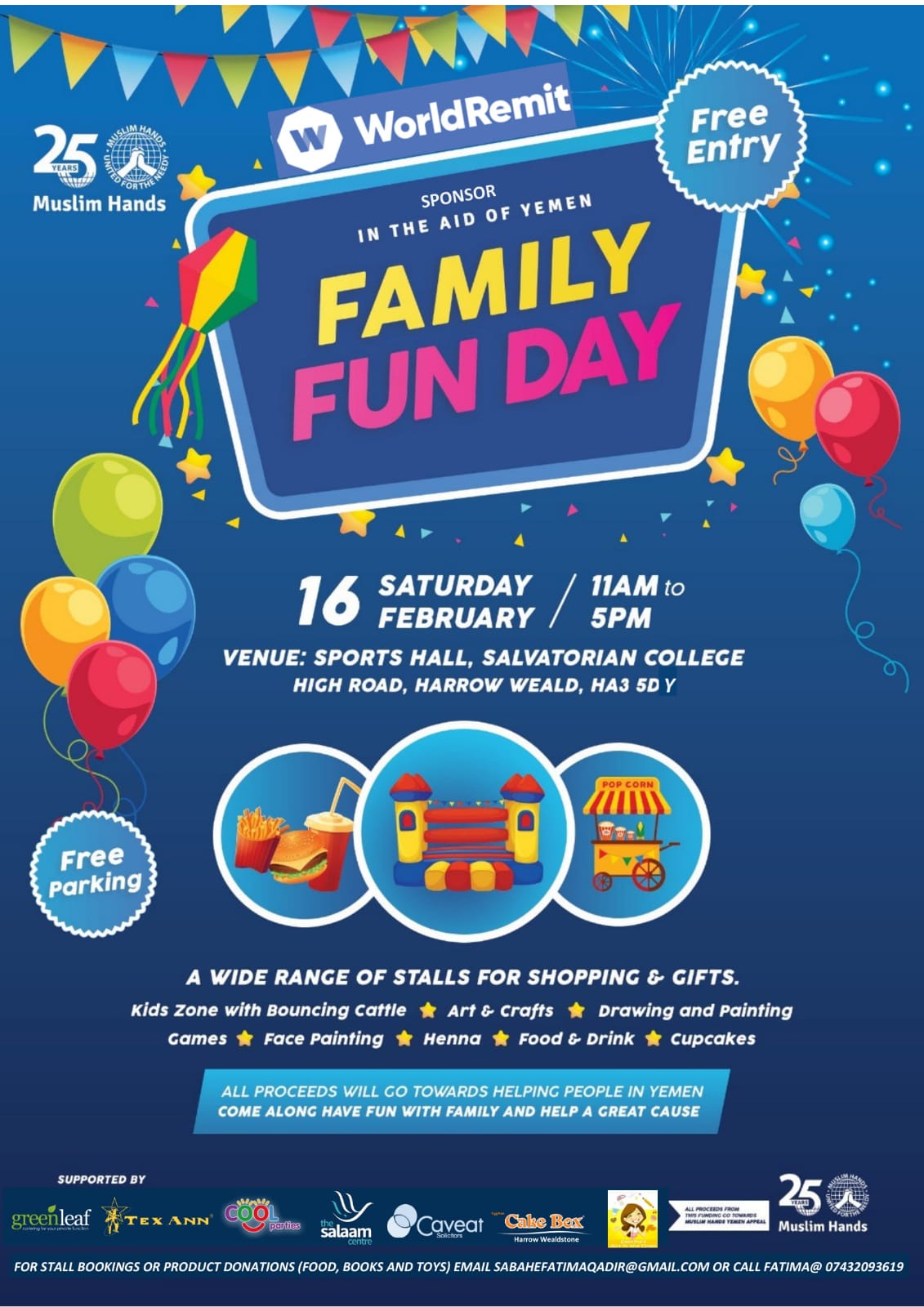 Family Fun Day in aid of Muslim Hands Yemen Appeal