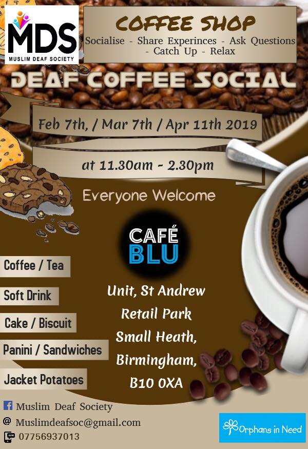 Muslim Deaf Society Deaf Coffee Social