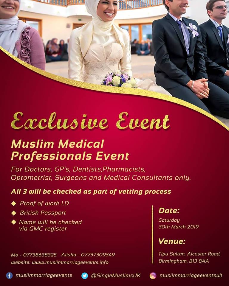 Muslim Marriage Events - Medical Professionals Event
