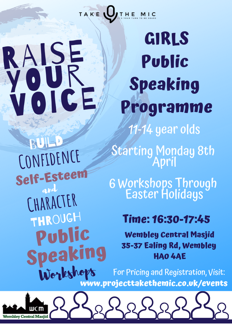 Raise Your Voice - Public Speaking Programme GIRLS (11-14 Years)