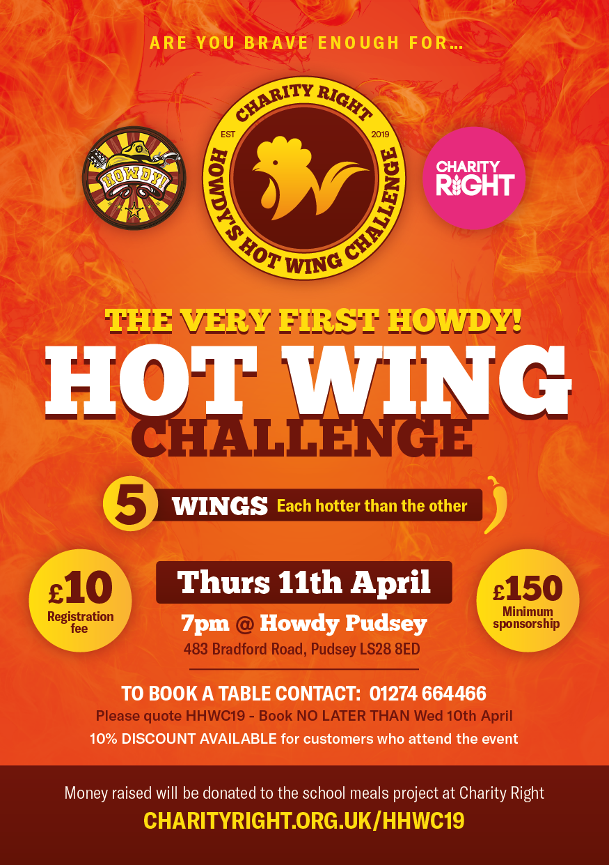 HOWDYS HOT WING CHALLENGE