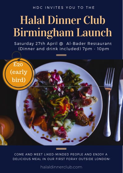 Halal Dinner Club Birmingham Launch