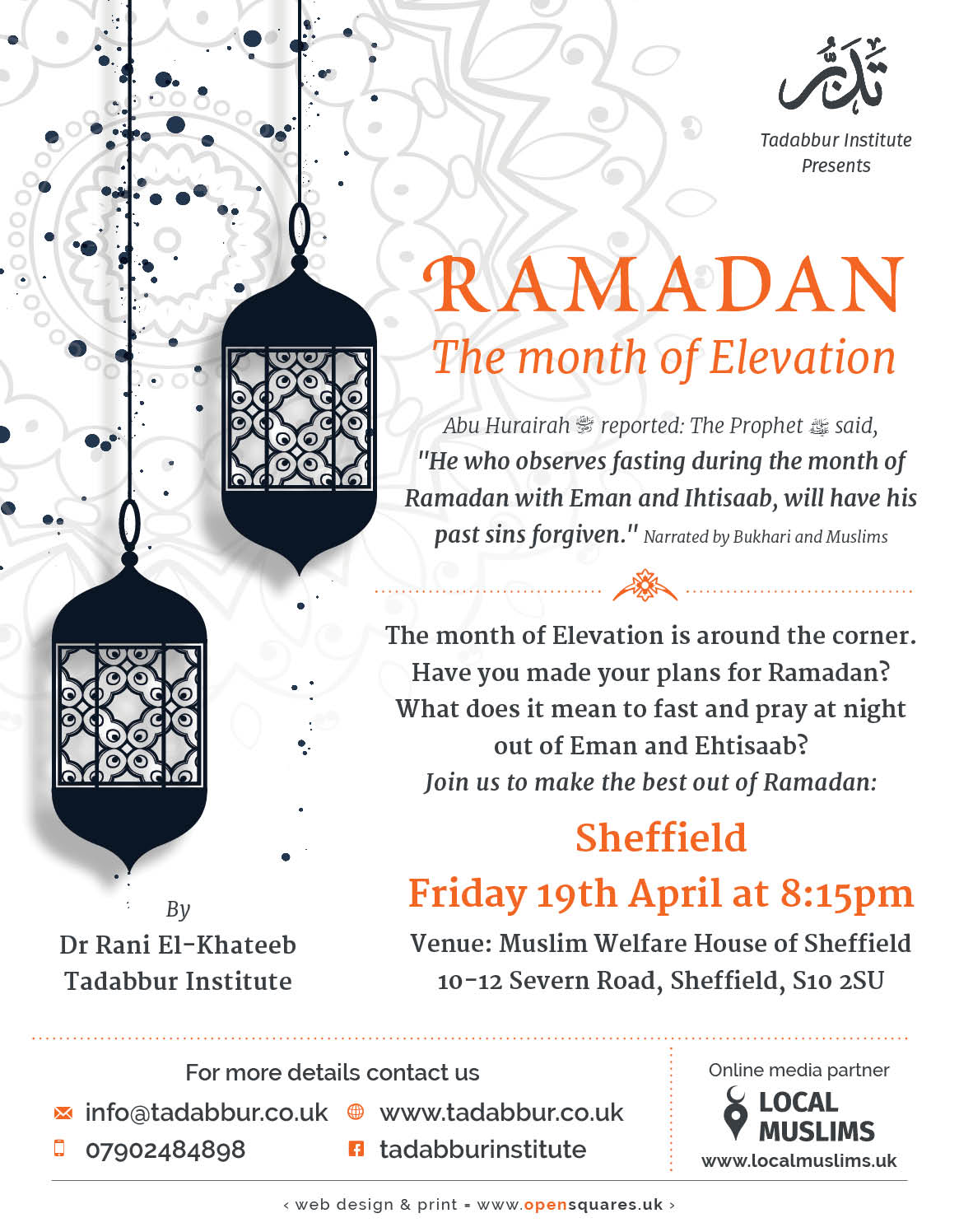 Ramadan Month of Elevation Sheffield