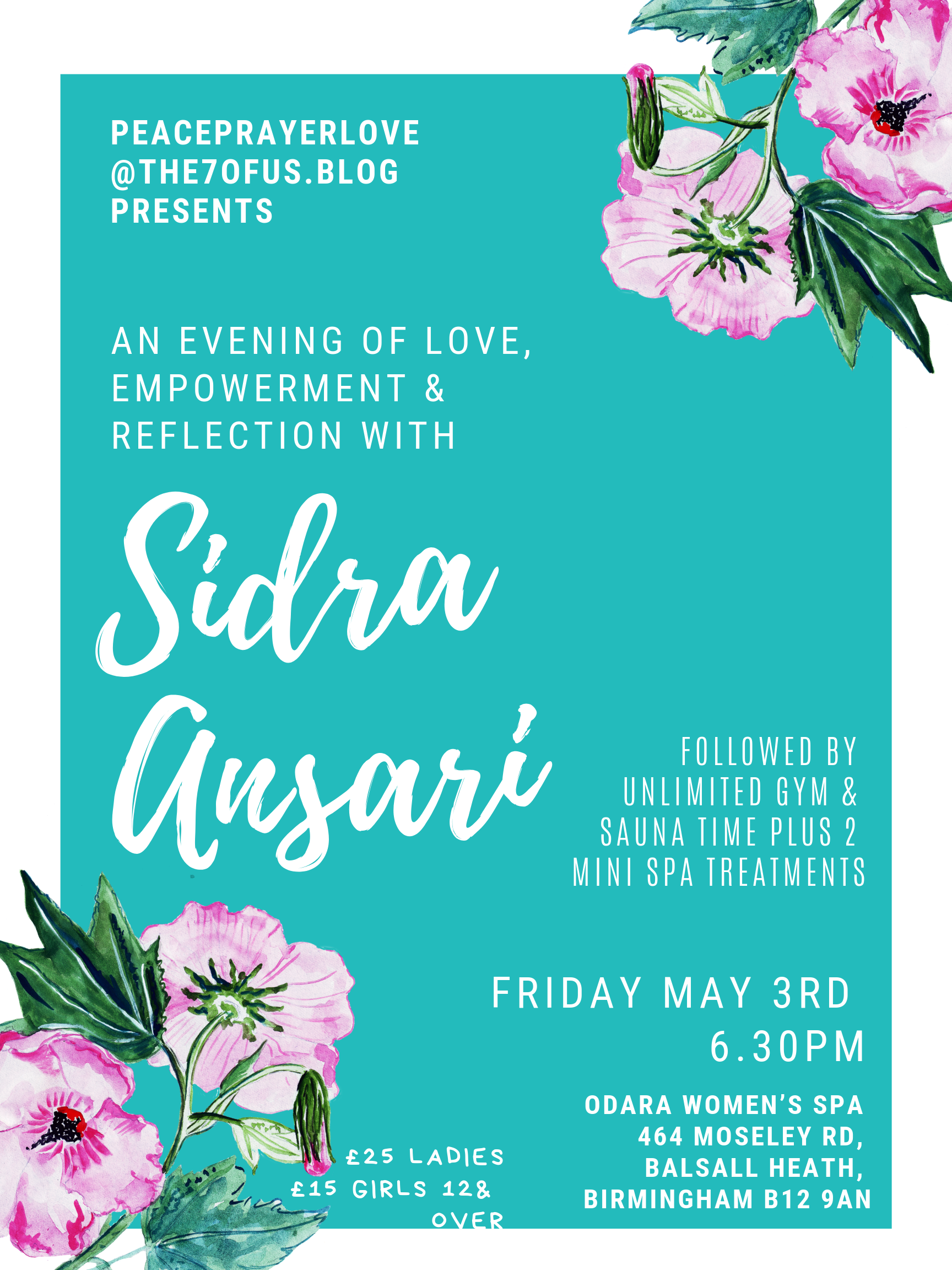 An evening of love, empowerment & reflection with Sidra Ansari