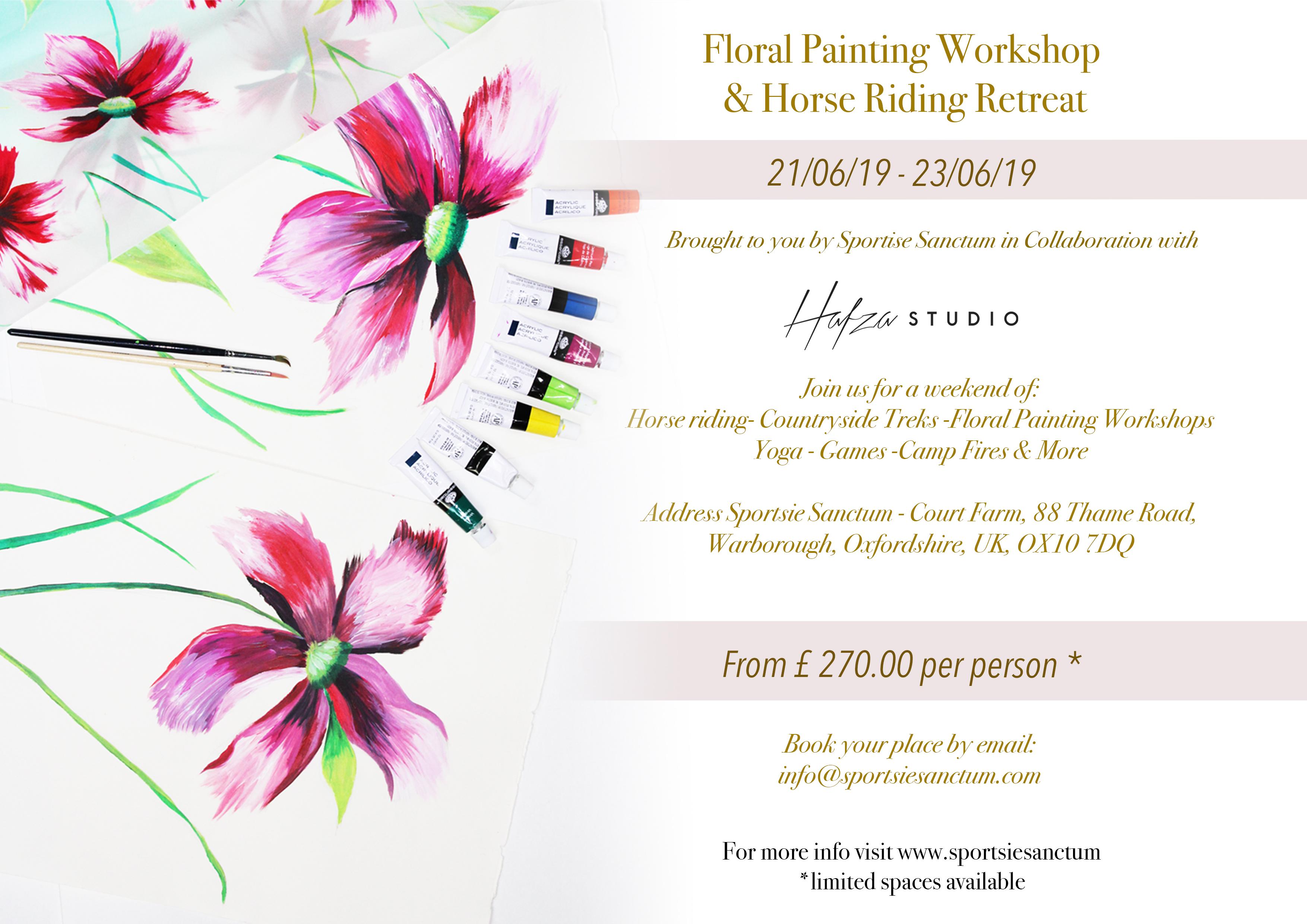 Floral Painting & Horse Riding Retreat