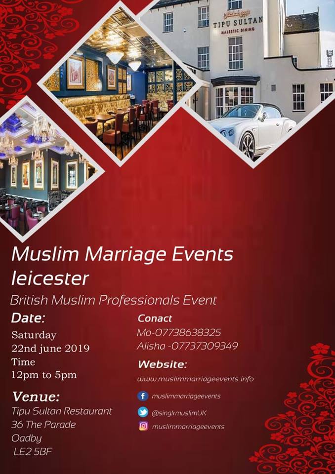 Muslim Marriage Events Leicester at Tipu Sultan