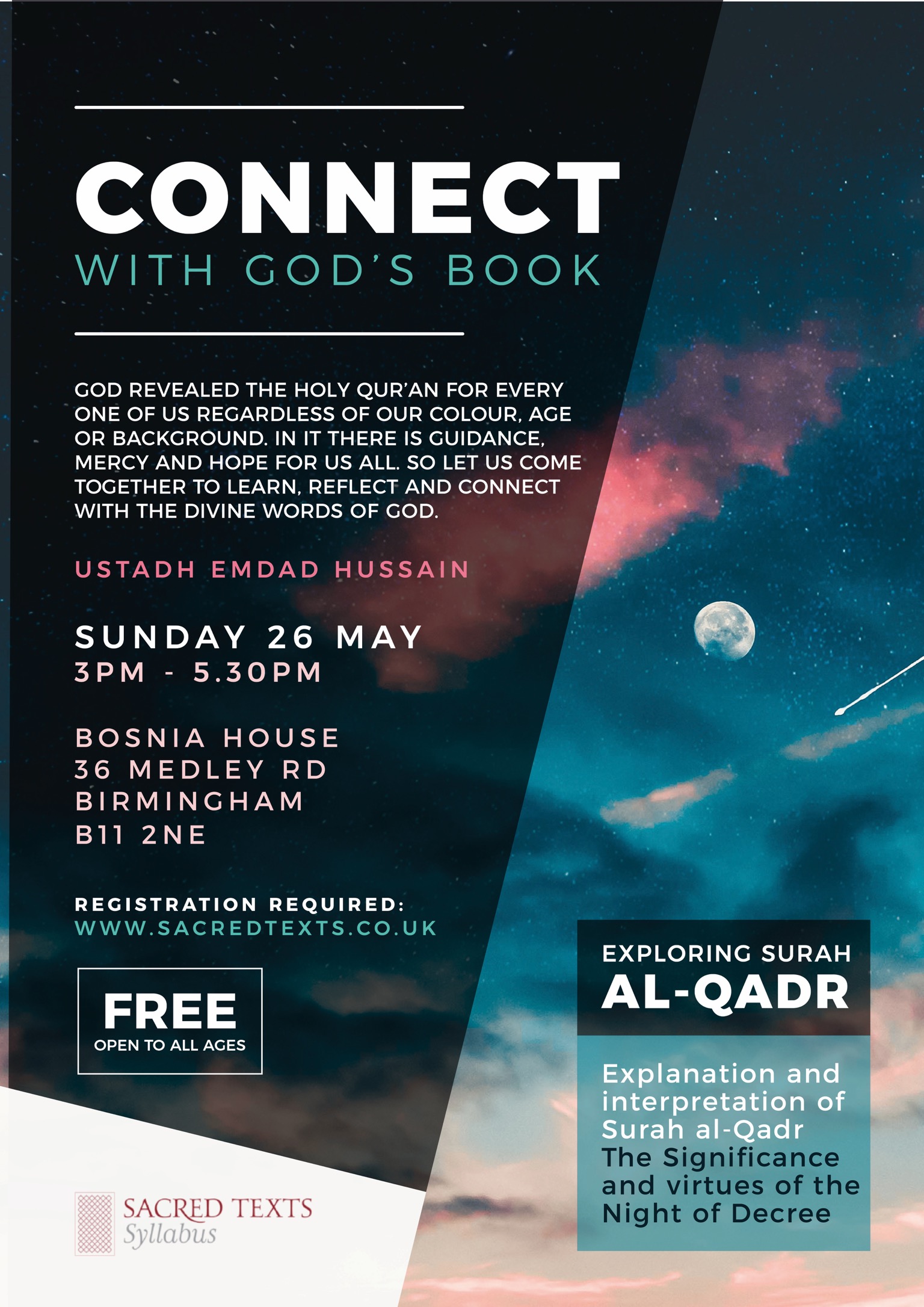 Connect with God's book: Surah al-Qadr