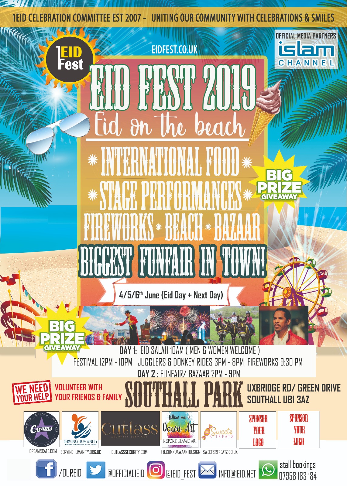 1Eid Festival Southall Park - Eid day and next day